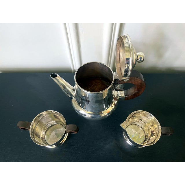 Mid-Century Modern Early Mexican Modern Sterling Silver Coffee Tea Set William Spratling - 3 pcs For Sale - Image 17 of 18