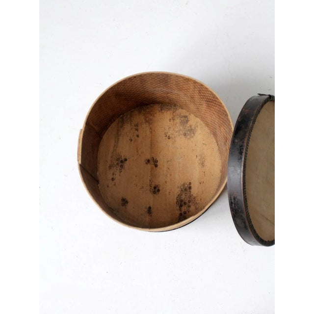 Vintage Wooden Cheese Box For Sale - Image 9 of 12