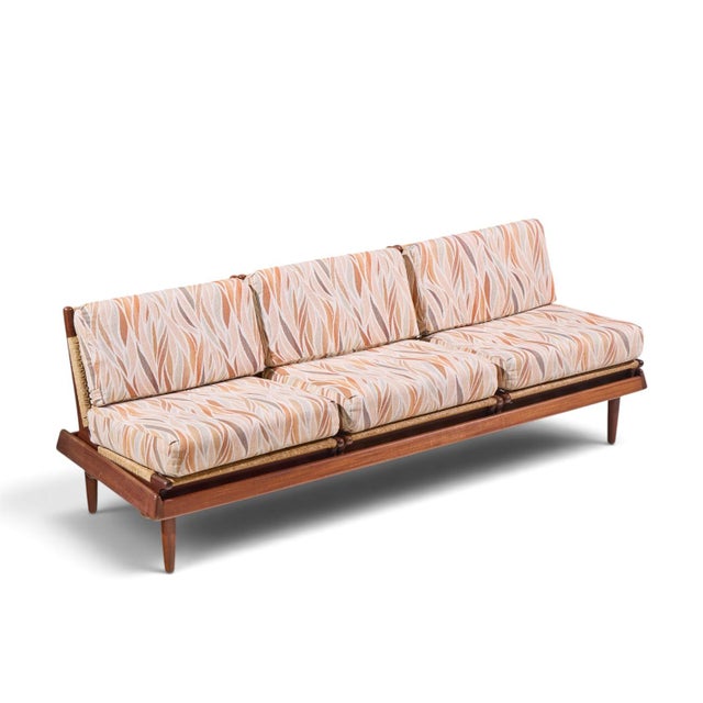 Hans Olsen Model 161 Danish Teak and Cane Modular 2-Seat Sofa With Table - Pair For Sale - Image 17 of 18