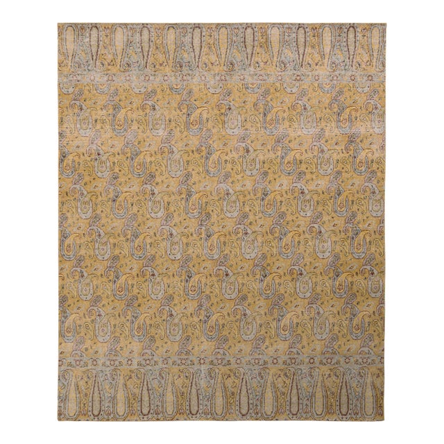 Rug & Kilim’s Oversized Parker Rug in Yellow, 13x19 For Sale