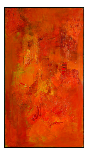 Giuseppe Caiafa, Forza Primordiale: Abstract Textured Composition, Mixed Media on Canvas, 2025