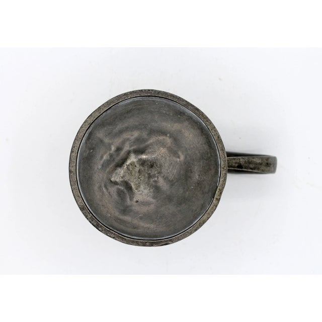 Metal Pewter Taper Sided Tankard From the Royal George, Chatham. C. 1860s. Mark of Horse Rearing in a Shield, #6. For Sale - Image 7 of 9