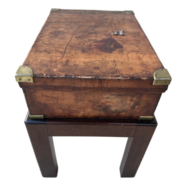 Early 20th Century John Rigby & Co Leather Cartridge Magazine on a Stand For Sale