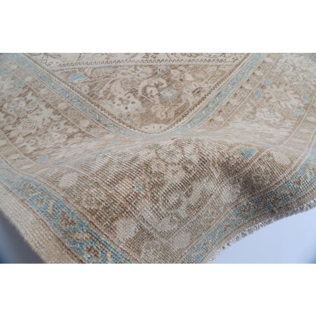 Mid 20th Century Elegant Oversized Tribal Rug – Soft Neutrals & Delicate Detailing -9' 7'' X 12' 7'' For Sale - Image 9 of 12