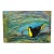 Large Vibrant Tropical Toucan Painting, Signed Mampel For Sale