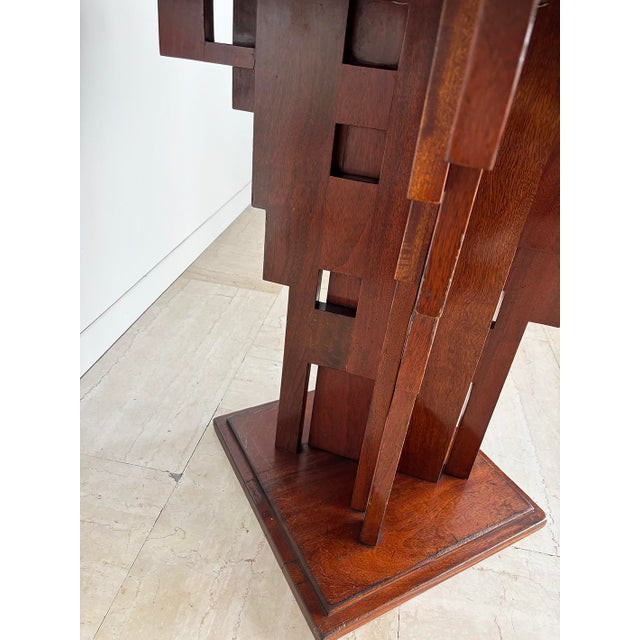 Vintage Gueridon Table with Briar Top and Sculptural Base, Italy, 1930s For Sale - Image 12 of 13