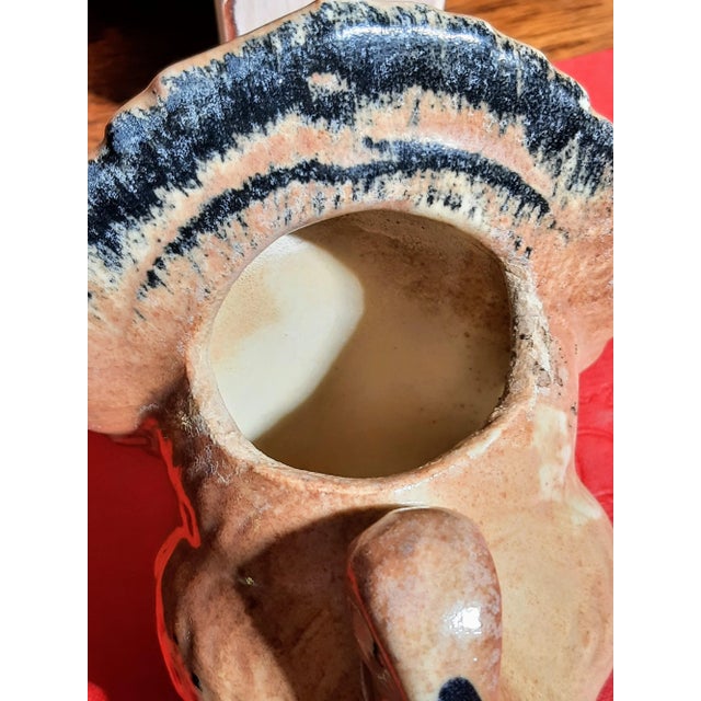 Mid 20th Century Vintage Ceramic Tabletop Turkey Planter For Sale - Image 5 of 5