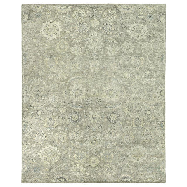Rugs Evie Hand Knotted Wool Beige & Camel - 6'x9' For Sale - Image 9 of 9