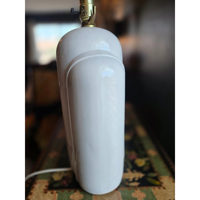 Art Deco Cream Table Lamps - A Pair For Sale - Image 13 of 18