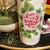 Vintage Asian Style White Ceramic Skinny Vase With Floral Accents For Sale - Image 4 of 8