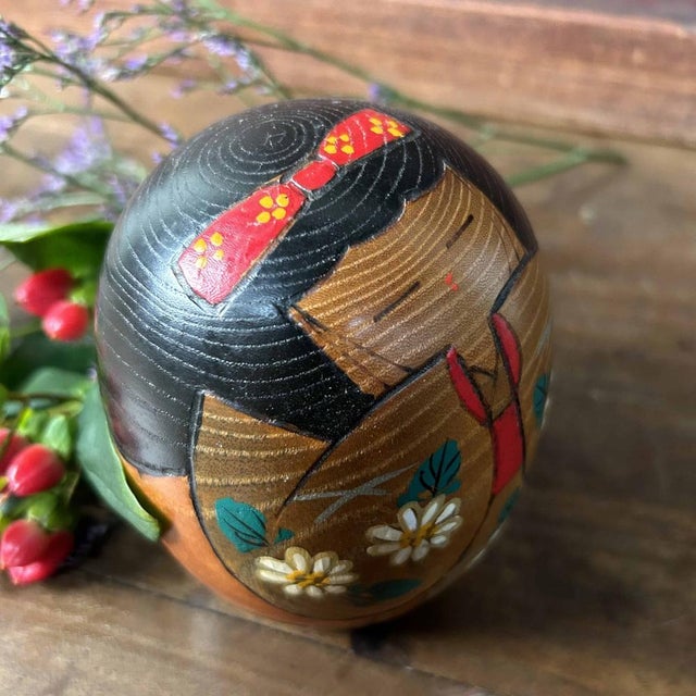 Vintage Japanese Kokeshi by Hajime Miyashita, 1970s For Sale - Image 4 of 11