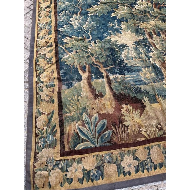 Large French Aubusson Tapestry, 1700s For Sale - Image 4 of 18