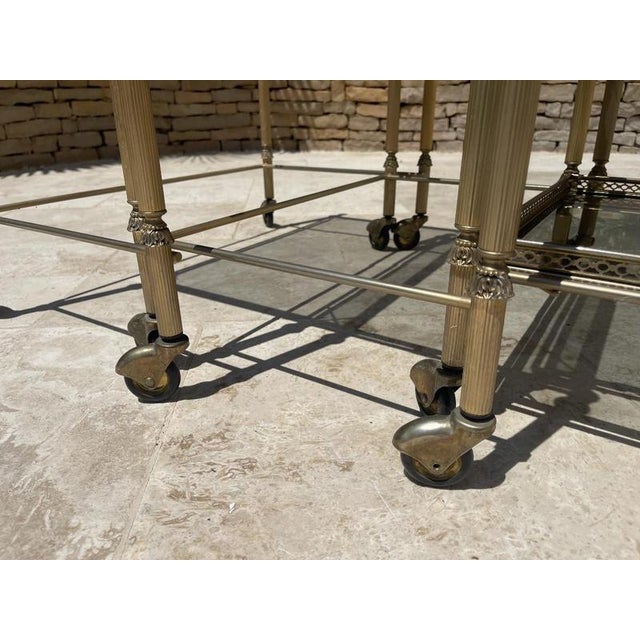 Nesting Tables from Maison Jansen, Set of 3 For Sale - Image 6 of 13