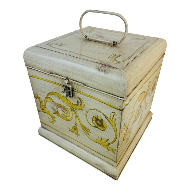 Large Vintage Tole Box For Sale