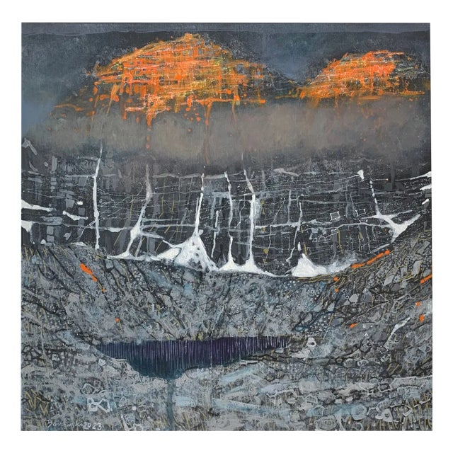 Andrzej Borowski, Iversione Orancione, 2023, Acrylic on Canvas For Sale