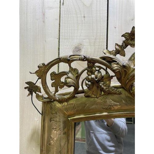 Mirror in Solid Wooden Frame For Sale - Image 6 of 11