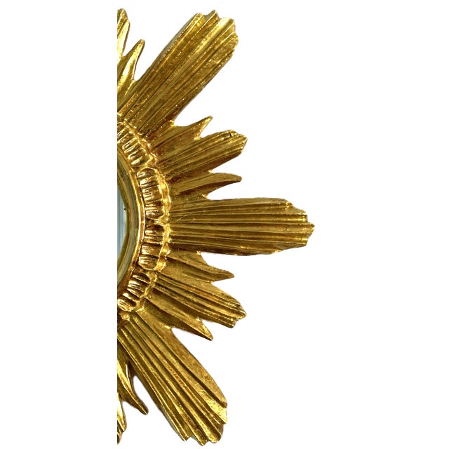 Wenz Giltwood Sunburst Mirror, Germany, 1960s For Sale - Image 9 of 13