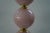 Mid-Century Modern Mid-Century Style Pink Blown Murano Glass and Brass Table Lamp, 2000 For Sale - Image 3 of 9