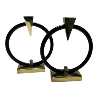 Pair of Mid 20th Century Candle Holders MCM Chinese Style For Sale