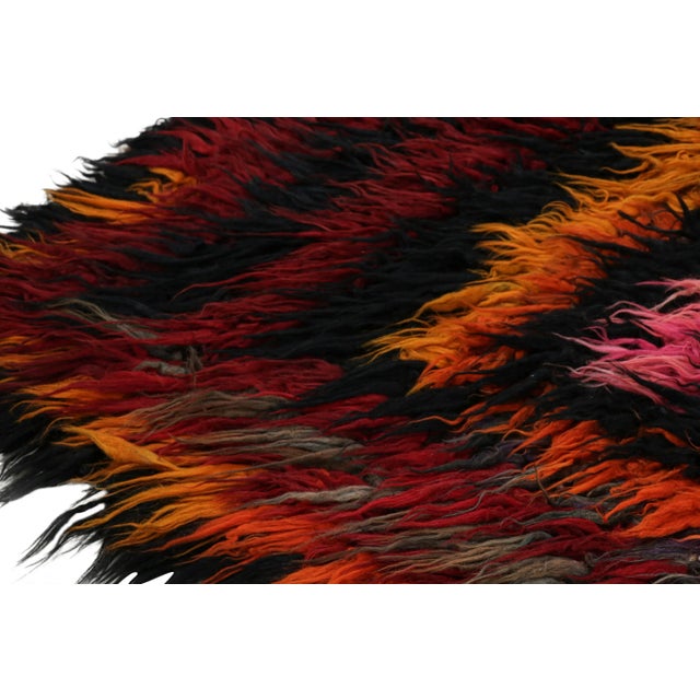 Vintage Tulu Runner Rug With Colorful Geometric Patterns, From Rug & Kilim For Sale In New York - Image 6 of 7