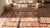 Textile 1890s Tan Camel Medallion Antique Persian Farahan Rug 4'3" X 7'9" Handknotted Wool Carpet For Sale - Image 7 of 7