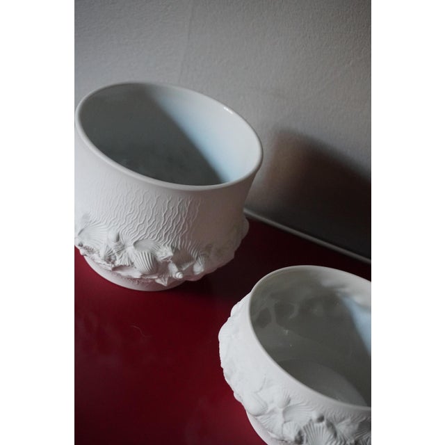 Vintage German Vases in Biscuit Porcelain from AK Kaiser, 1960s, Set of 6 For Sale - Image 11 of 14