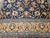 Antique Persian Tabriz Rug, Hand-Knotted Wool & Silk, Allover Floral Pattern, Navy & Tan, 6x10 For Sale - Image 9 of 13