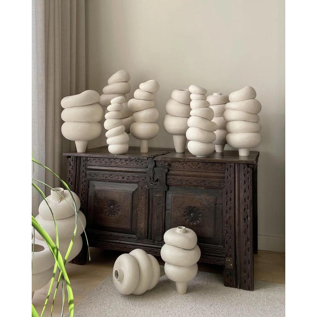 Contemporary Modder Keep Flowing Ceramic Sculpture by Françoise Jeffrey For Sale - Image 3 of 9
