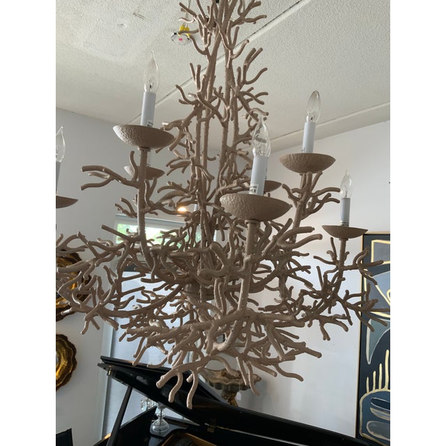Illuminate your space with the coastal elegance of this coral chandelier. This fun and stunning piece combines the natural...