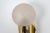 Brass and Satin Glass Sconces in the style of Sciolari, Germany, 1970s, Set of 2 For Sale - Image 4 of 10