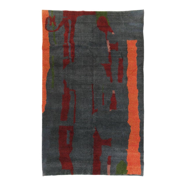 Galerie Shabab Collection Mid-20th Century Handmade Turkish Anatolian Small Room Size Carpet For Sale