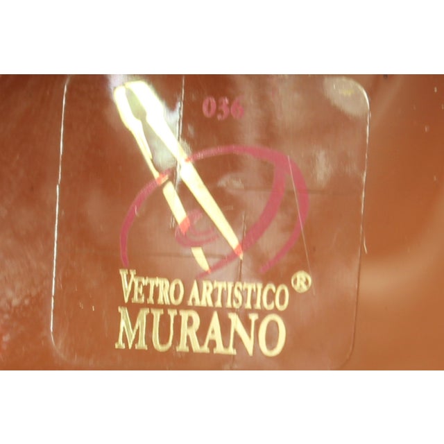 Large Murano Glass Vase by Enrico Cammozzo, 1990s For Sale - Image 9 of 12