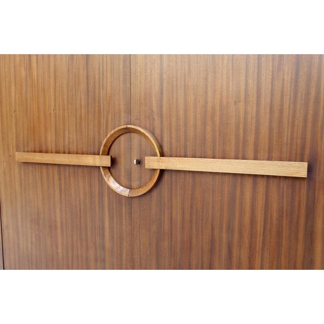 Modernist Art Deco Bookcase / Cabinet attributed to Auguste Vallin, France, 1930s For Sale - Image 11 of 18