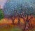 Jean Vollet - Pointillist Landscape of Olive Trees - Oil Painting For Sale - Image 4 of 8