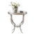 Modern History Small Gueridon Table - Antique Aluminum For Sale