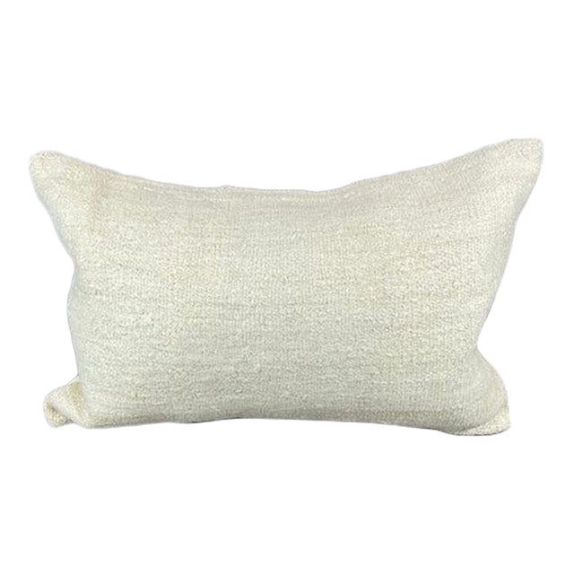 16 x 24 Hemp Pillow Turkish Cushion Natural White Pillow Cushion Cover For Sale
