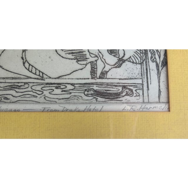 Postmodern 1930s L.R.Harmelin Etching For Sale - Image 3 of 4