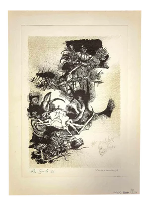 Leo Guida, Fondale Marino, Original Print, 1965