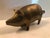 Vintage Contemporary Solid Brass Pig Figurine For Sale - Image 16 of 17