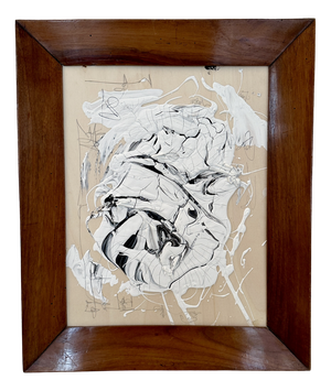 Bachmann, Abstract Composition, Mixed Media, Framed