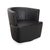 Ishino Swivel Lounge Chair in Anthracite Leather from Walter Knoll / Wilhelm Knoll For Sale - Image 4 of 15