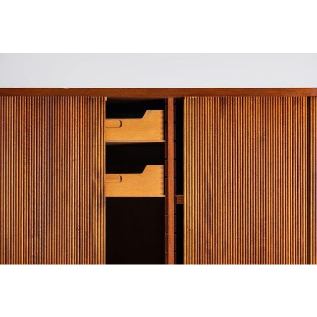 Danish High Cabinet in Teak with Tambour Doors, 1960 For Sale - Image 13 of 15