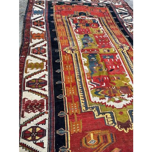 Colourful Kurdish Rug, 1890s For Sale - Image 17 of 18