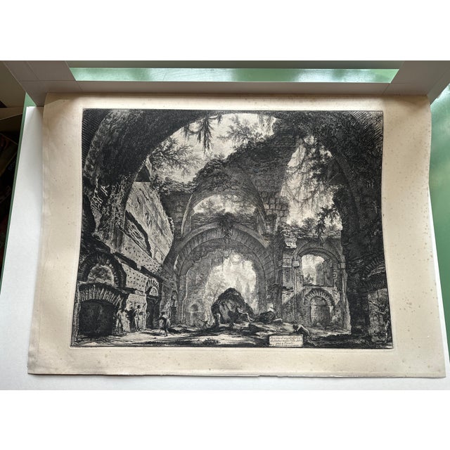 Giovanni Battista Piranesi Venice 1720 – 1778 Rome Ruins of a Gallery of Statues in Hadrian’s Villa at Tivoli, 1770...
