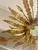 Large Spanish Sunburst Flush Mount in Gilt Metal, 1950 For Sale - Image 6 of 9