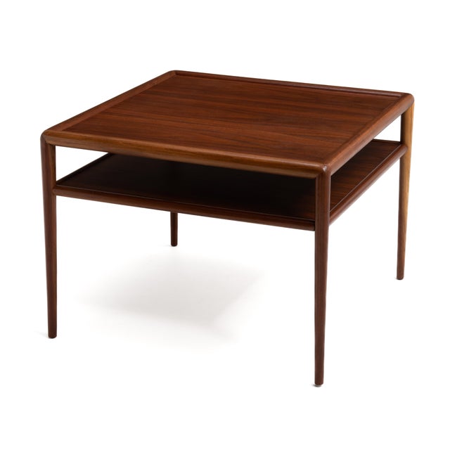 t.h. Robsjohn-Gibbings Widdicomb Square Two Tiered Cocktail Coffee Lamp End Table 1957 For Sale In Philadelphia - Image 6 of 14