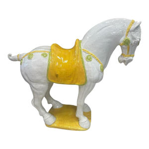 Grand Italian Mid-Century Style Ceramic Standing Horse
