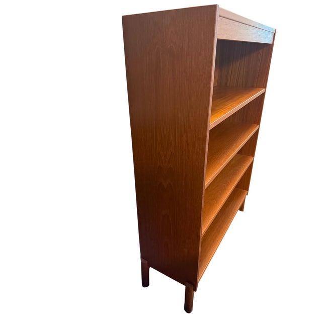 Vintage Danish Teak Bookcase McM Four Shelf For Sale - Image 15 of 16