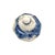 Late 20th Century Late 20th Century Ginger Jar Large Heavy Blue and White Porcelain 3d Relief Dragon Vintage Asian Decor For Sale - Image 5 of 6