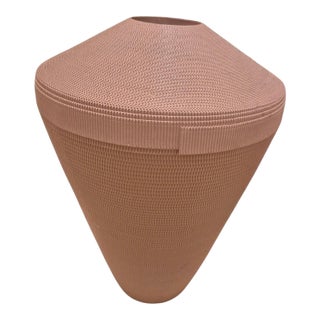 Post-Modern Corrugated Paper Vase by Flute Chicago, Designed by Gregory Van Pe For Sale